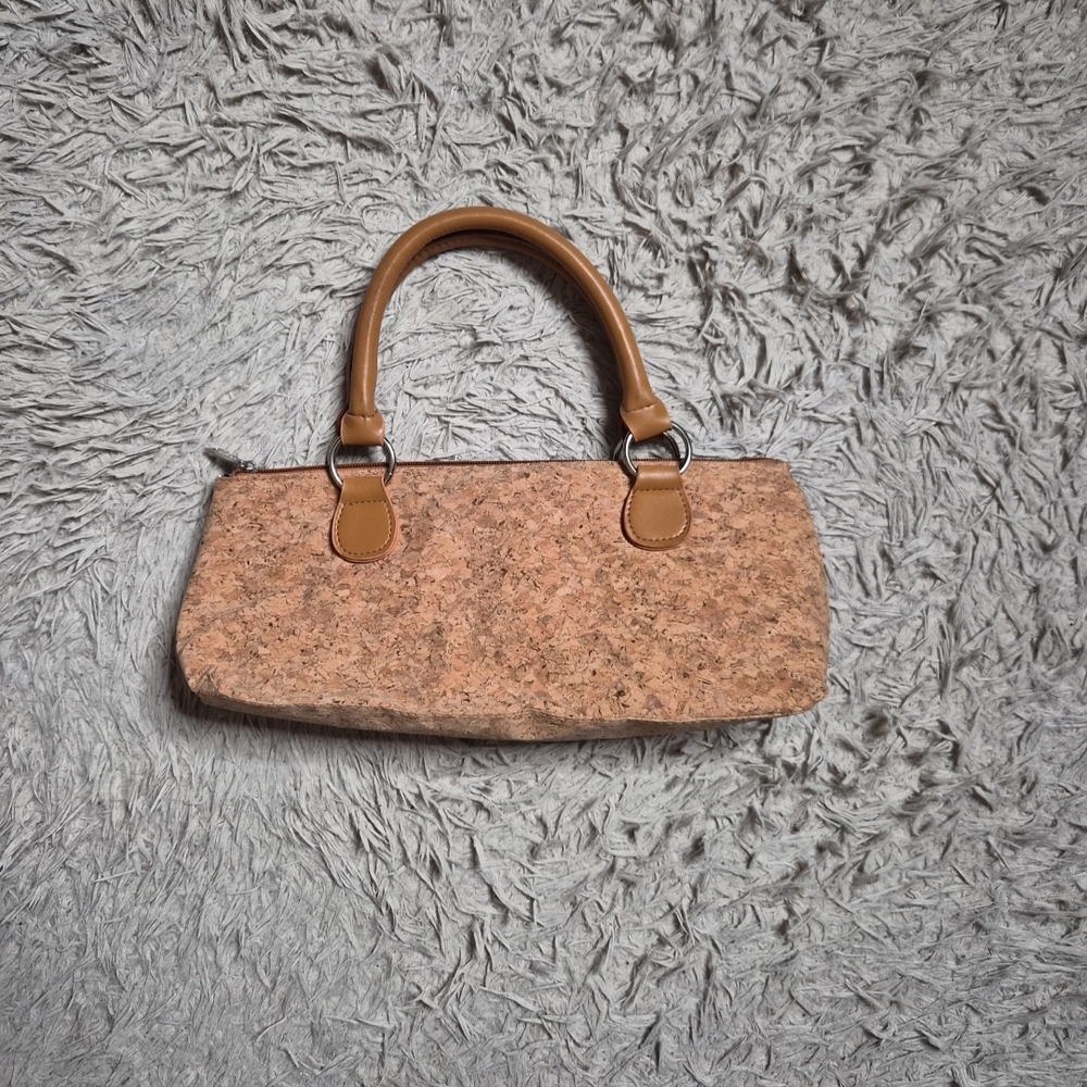 Primeware Insulated Wine Bag Purse Shoulder Bag Cork Tan Brown Picnic Spring Sum